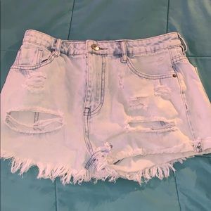 Light Blue Jean Shorts